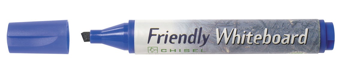 [2409511] Whiteboardpenna Friendly sned blå