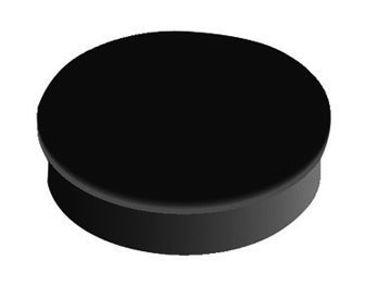 [2032334] Magnet rund  20 mm svart 10 st/fp