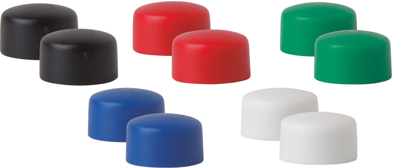 [2480769] Magnet rund  10 mm sorterade färger 10 st/fp