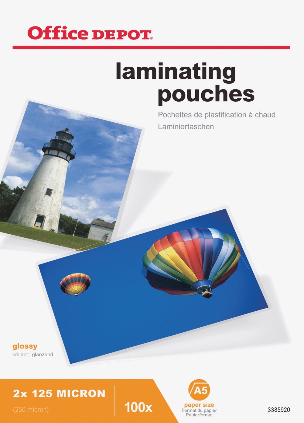 [2460772] Lamineringsfickor A5 125 mikron 100 st/fp