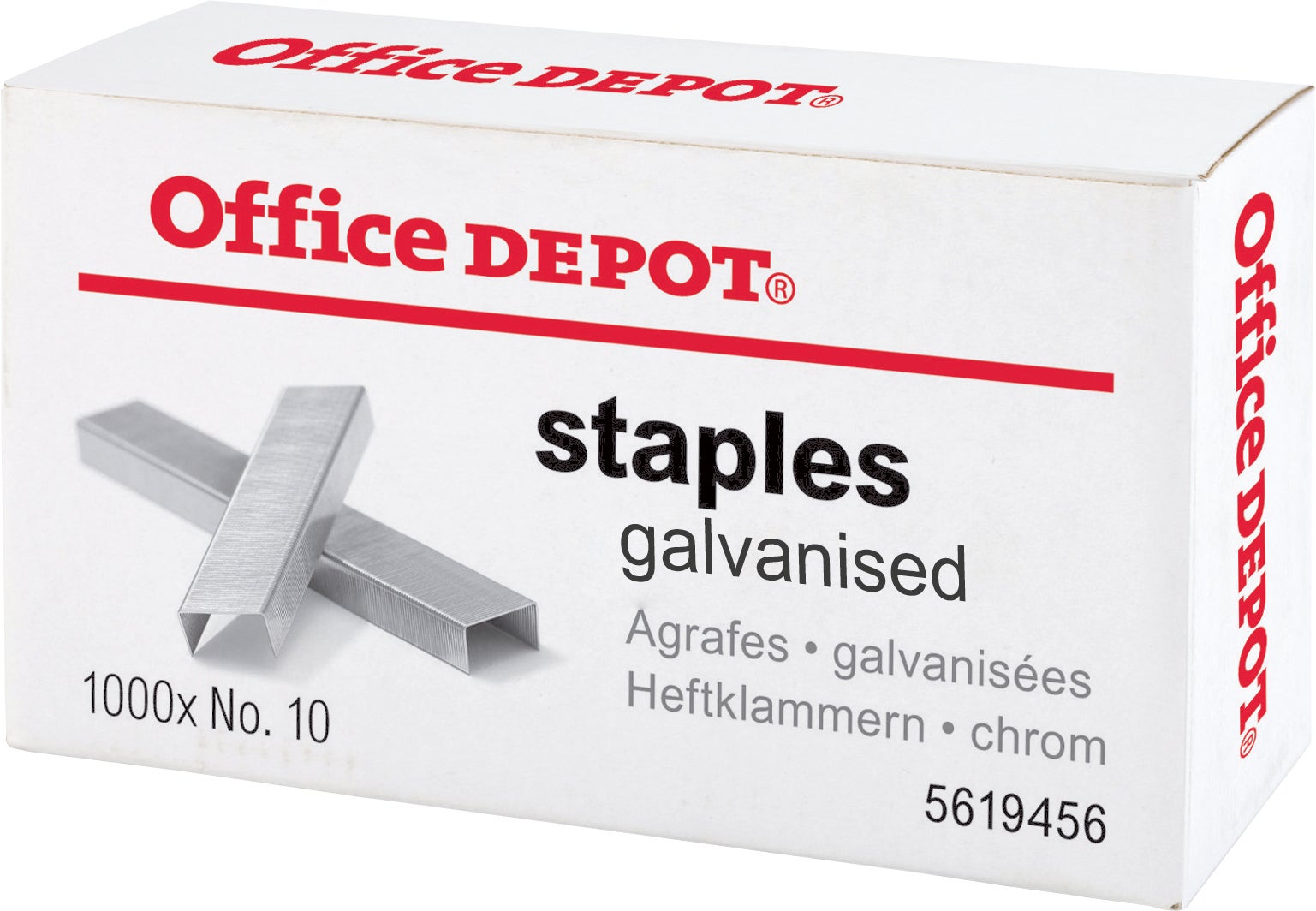 [2325010] Häftklammer Office 10 1000 st/fp