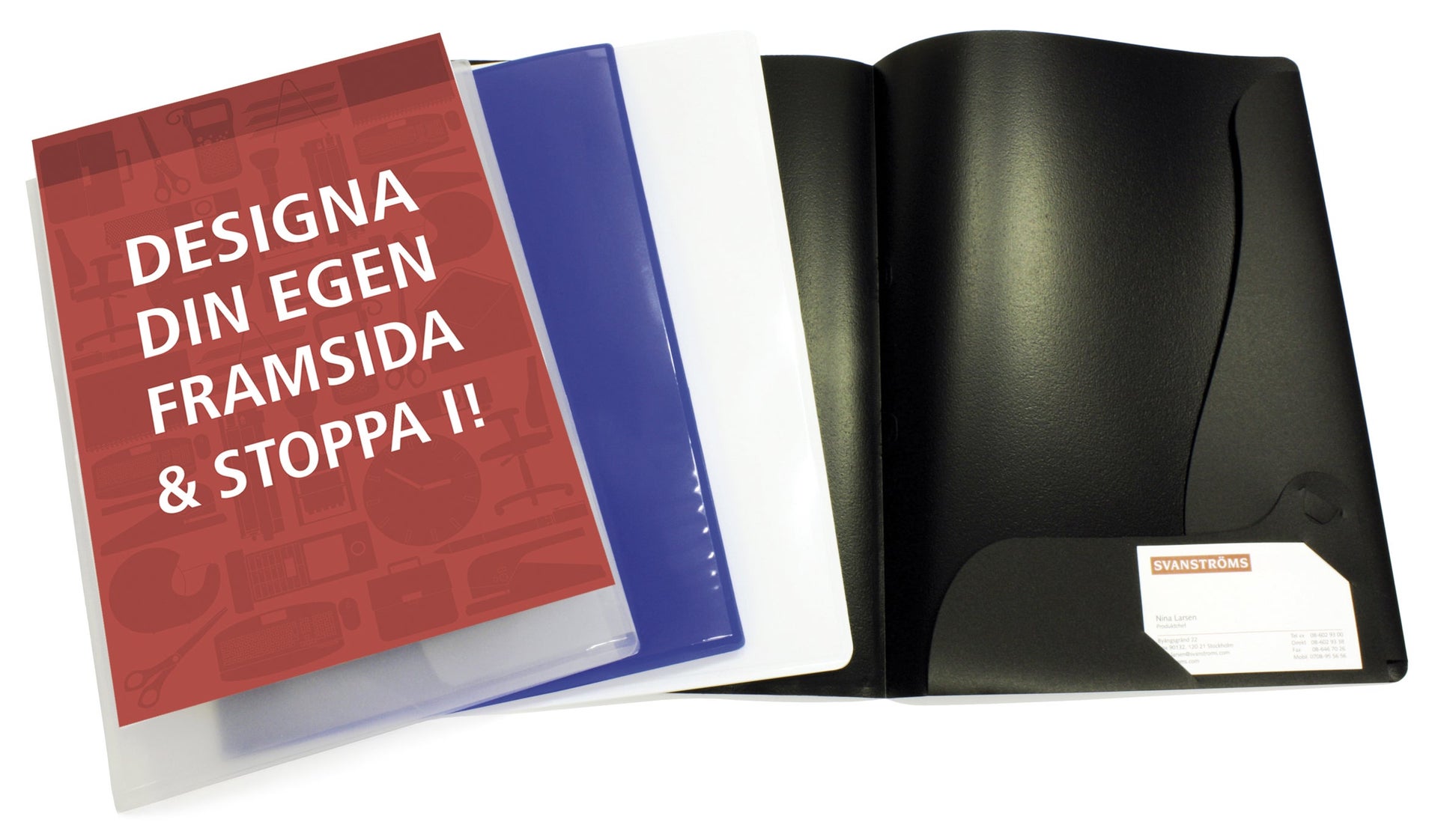 [2668190] Mapp Niceday 2-klaffar med ficka A4 vit