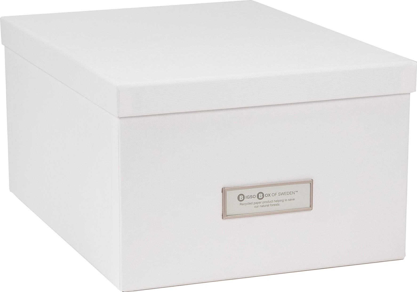 [5800580] Förvaringsbox Gustav vit Bigso