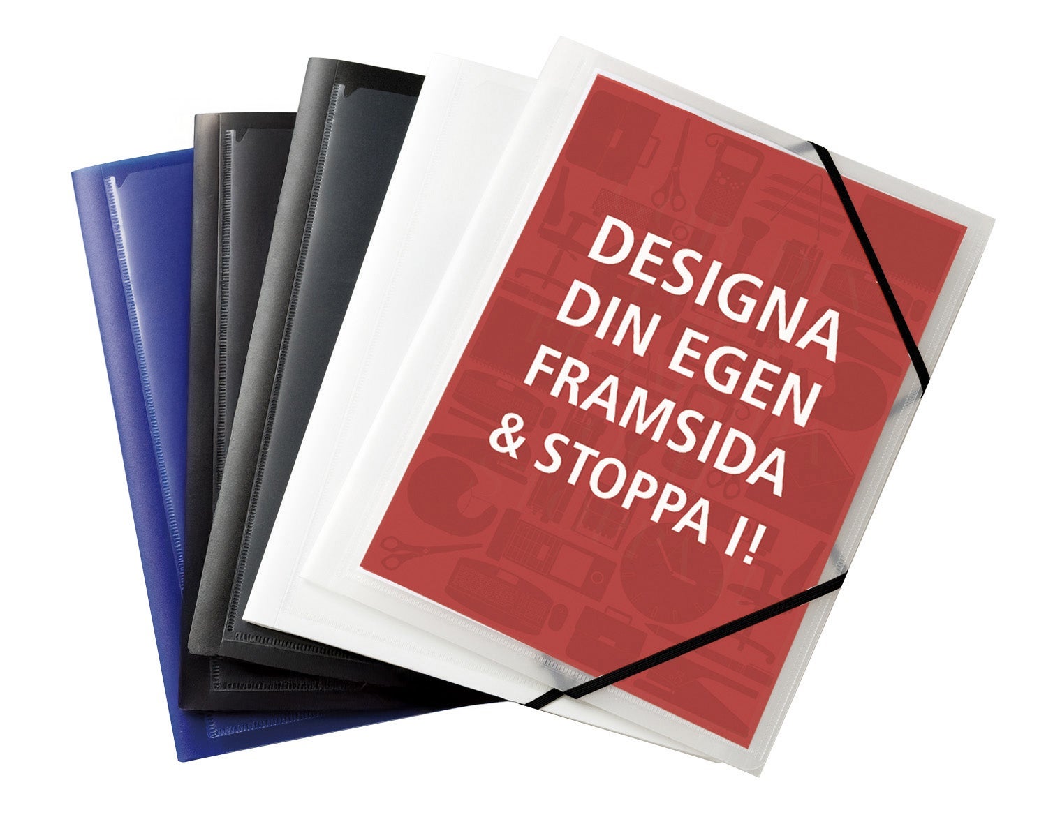 [2668829] Snoddmapp PP Ficka A4 3-klaffar transparent