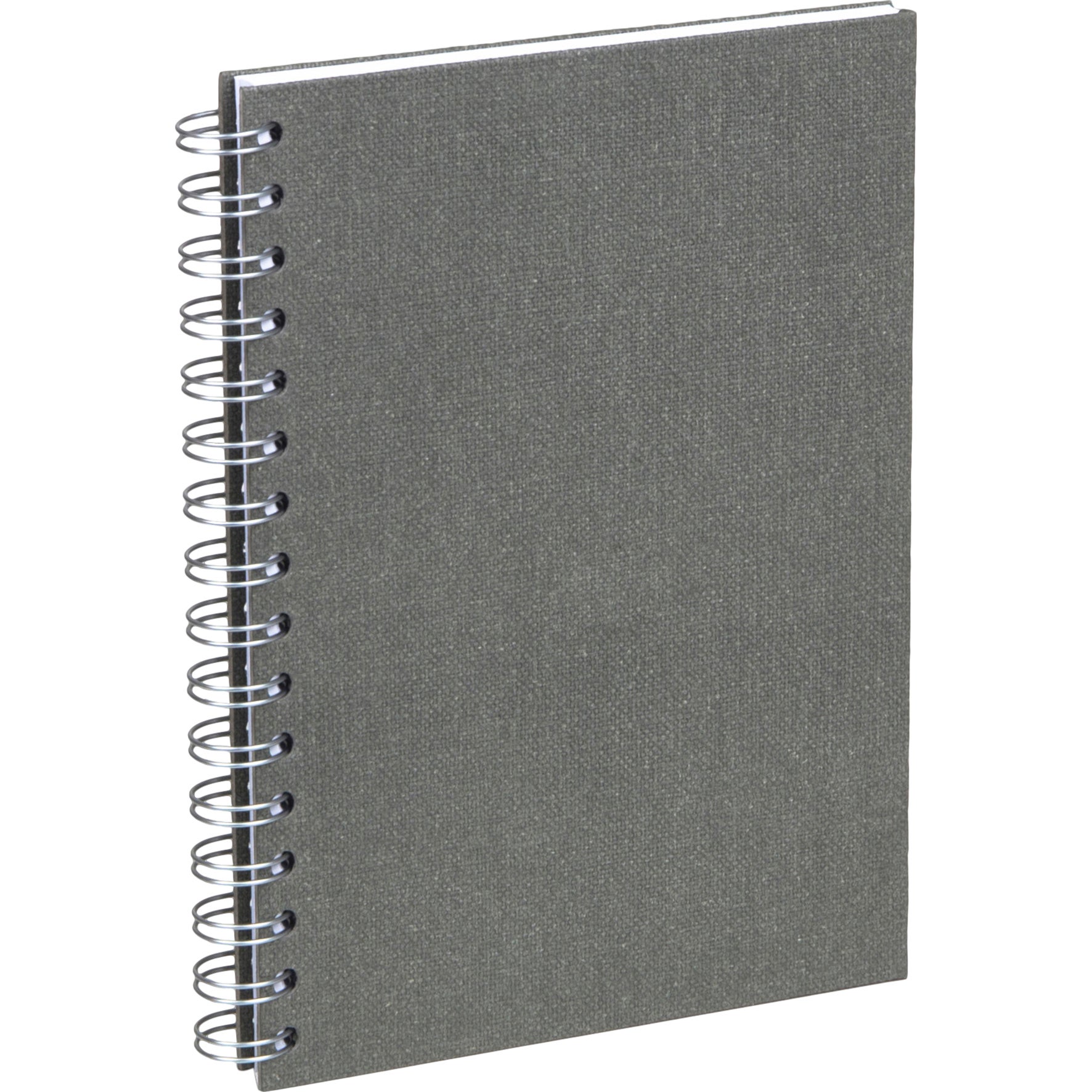 [2633198] Anteckningsbok Bigso A5 linjerat canvas grå