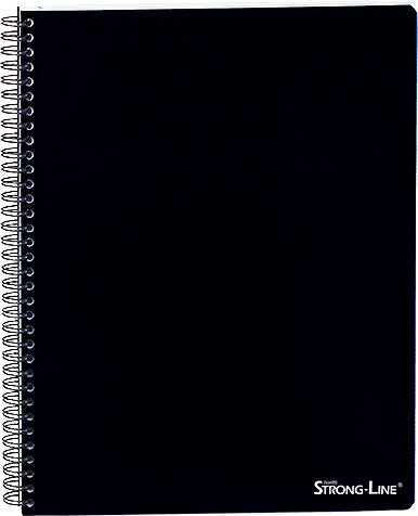 [2634264] Kollegieblock PP A5 linjerat svart