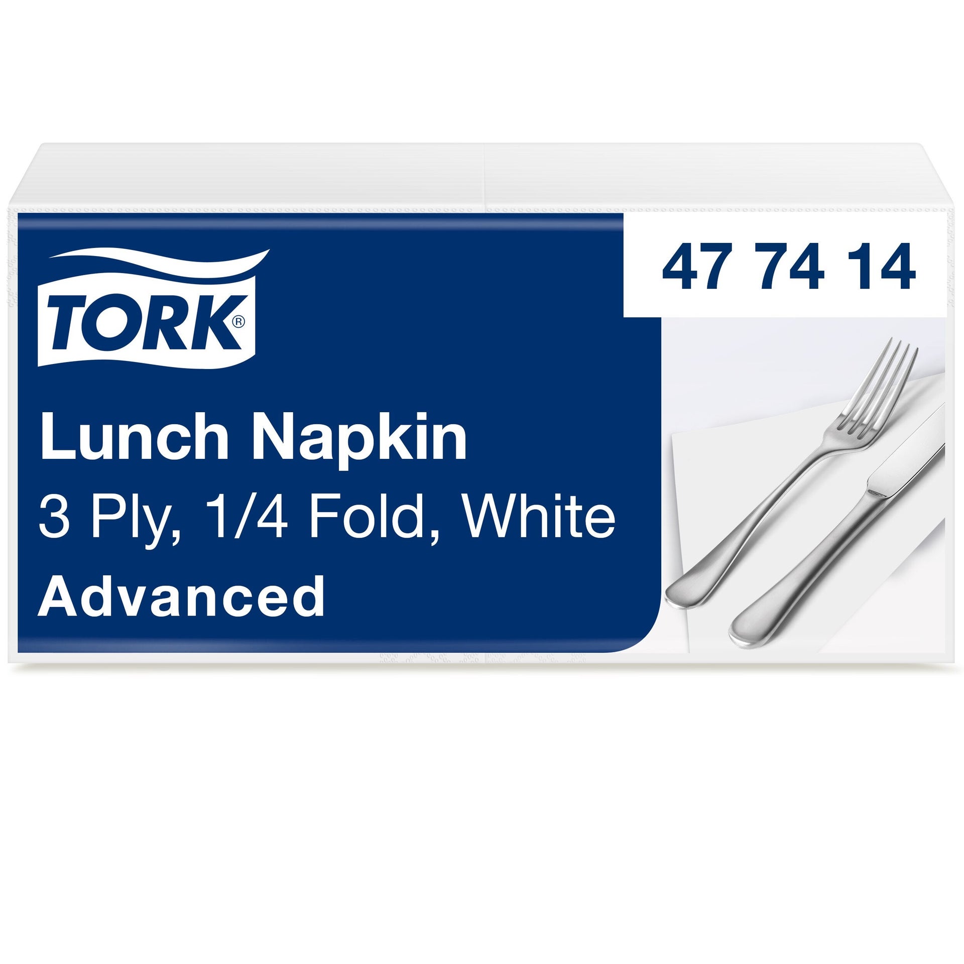[8550004] Servett Lunch Tork 3-lager 150-pack vit
