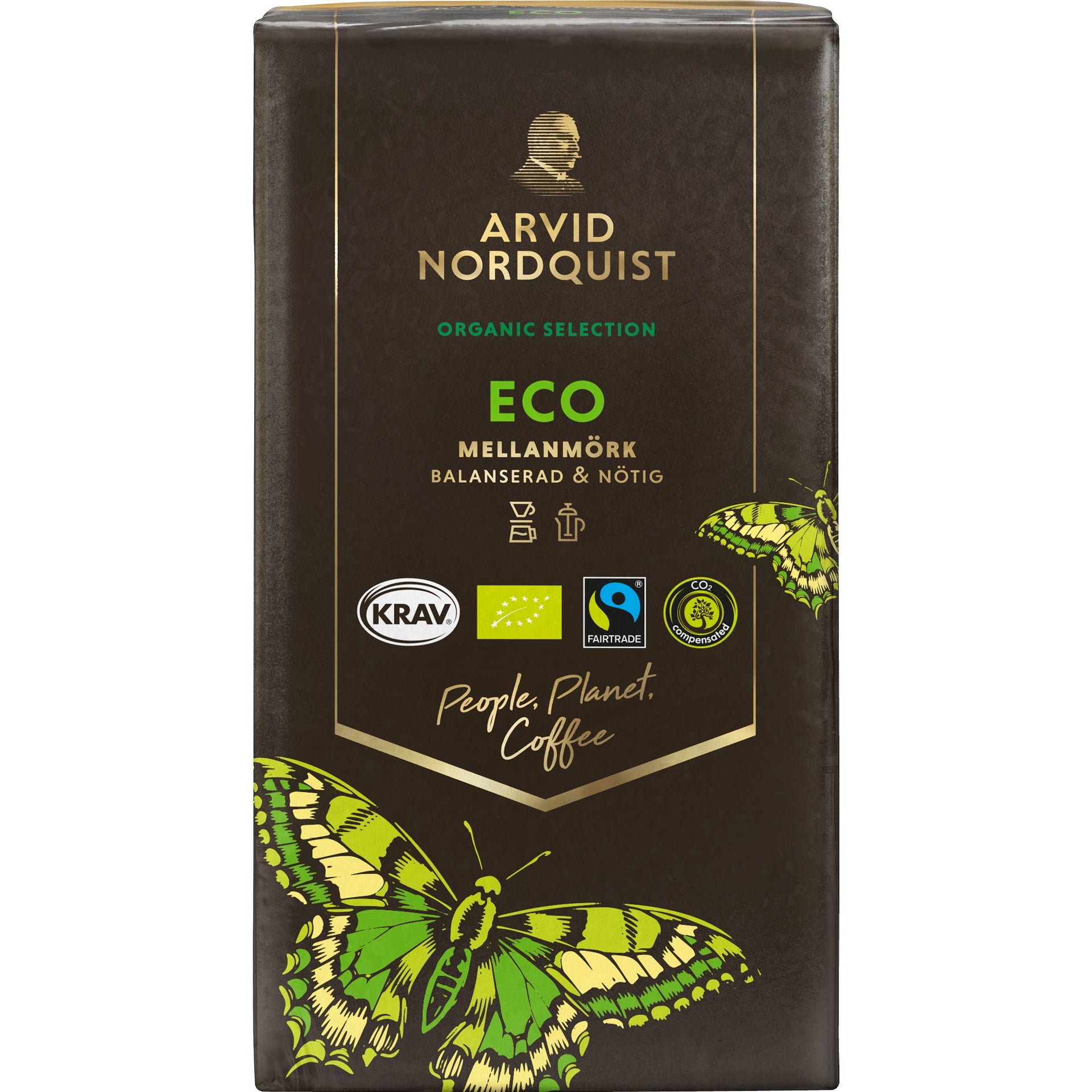 [2829510] Kaffe Eko Malet Mellanmörk 450 g Arvid Nordquist