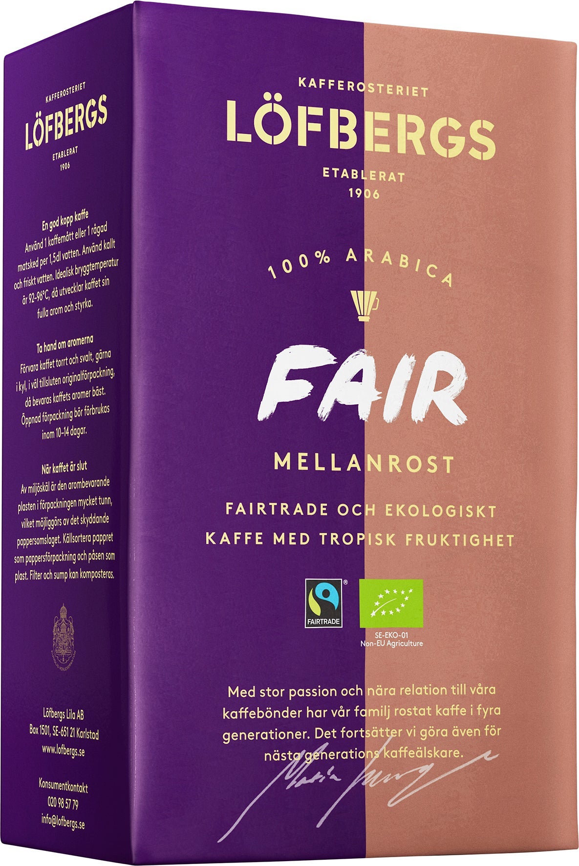 [2829821] Kaffe Löfbergs Mellanrost Fair Eko 450 g