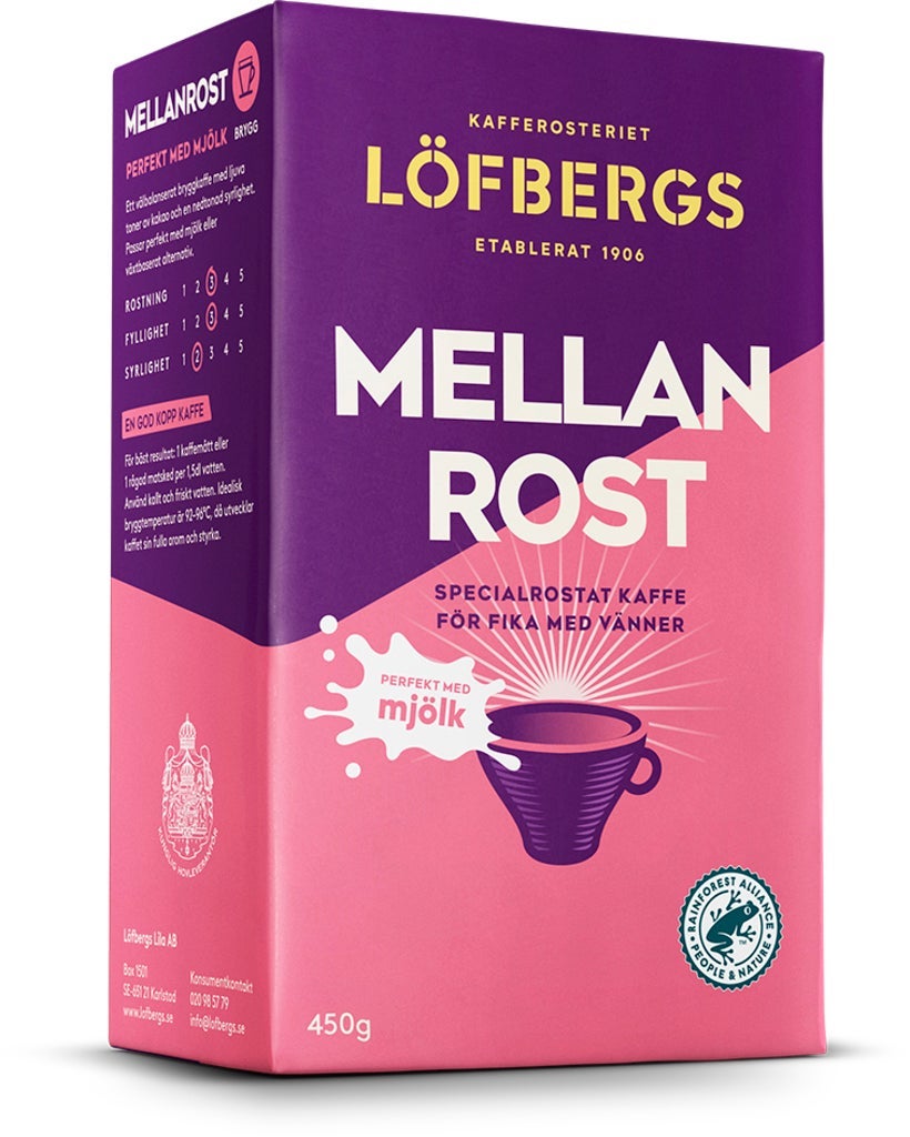 [8551613] Kaffe Löfbergs Mellanrost 450g