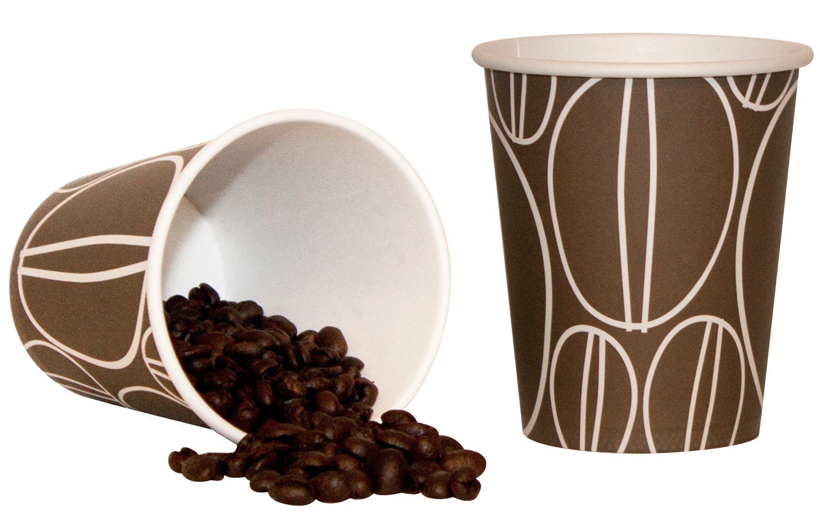 [2831280] Pappersmugg Bönan Brun 24 cl  50 st/rör