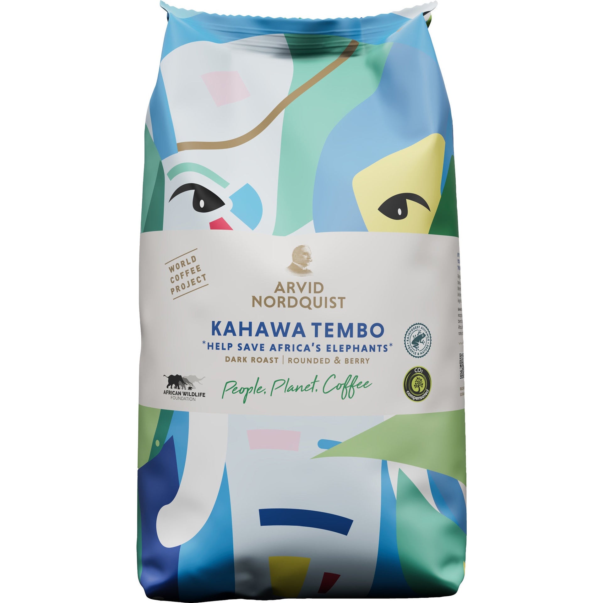 [8557117] Kaffe Kahawa Tembo Hela bönor Mörk rost 750 g