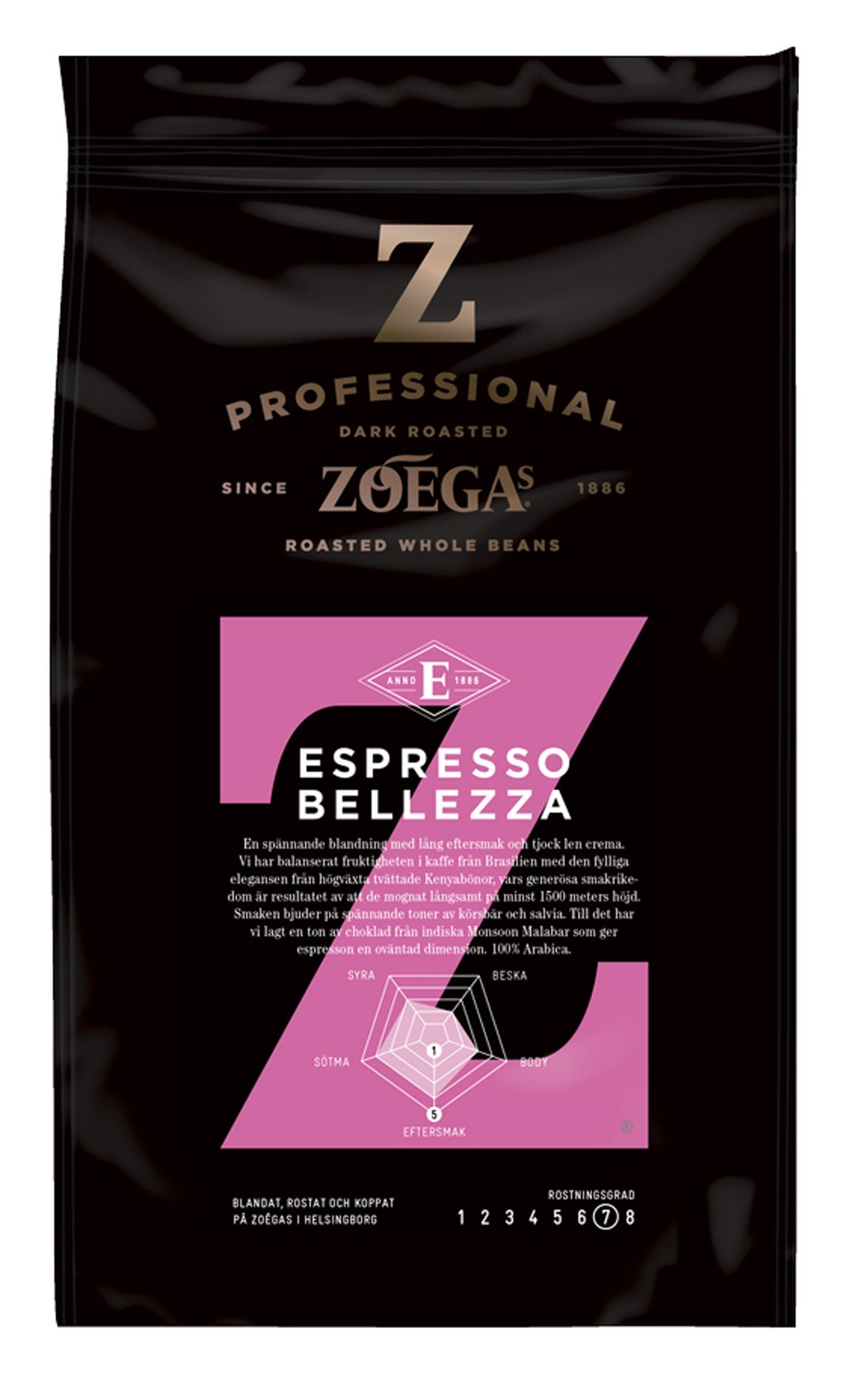 [2829468] Kaffe Espresso Belezza Hela Bönor 500 g
