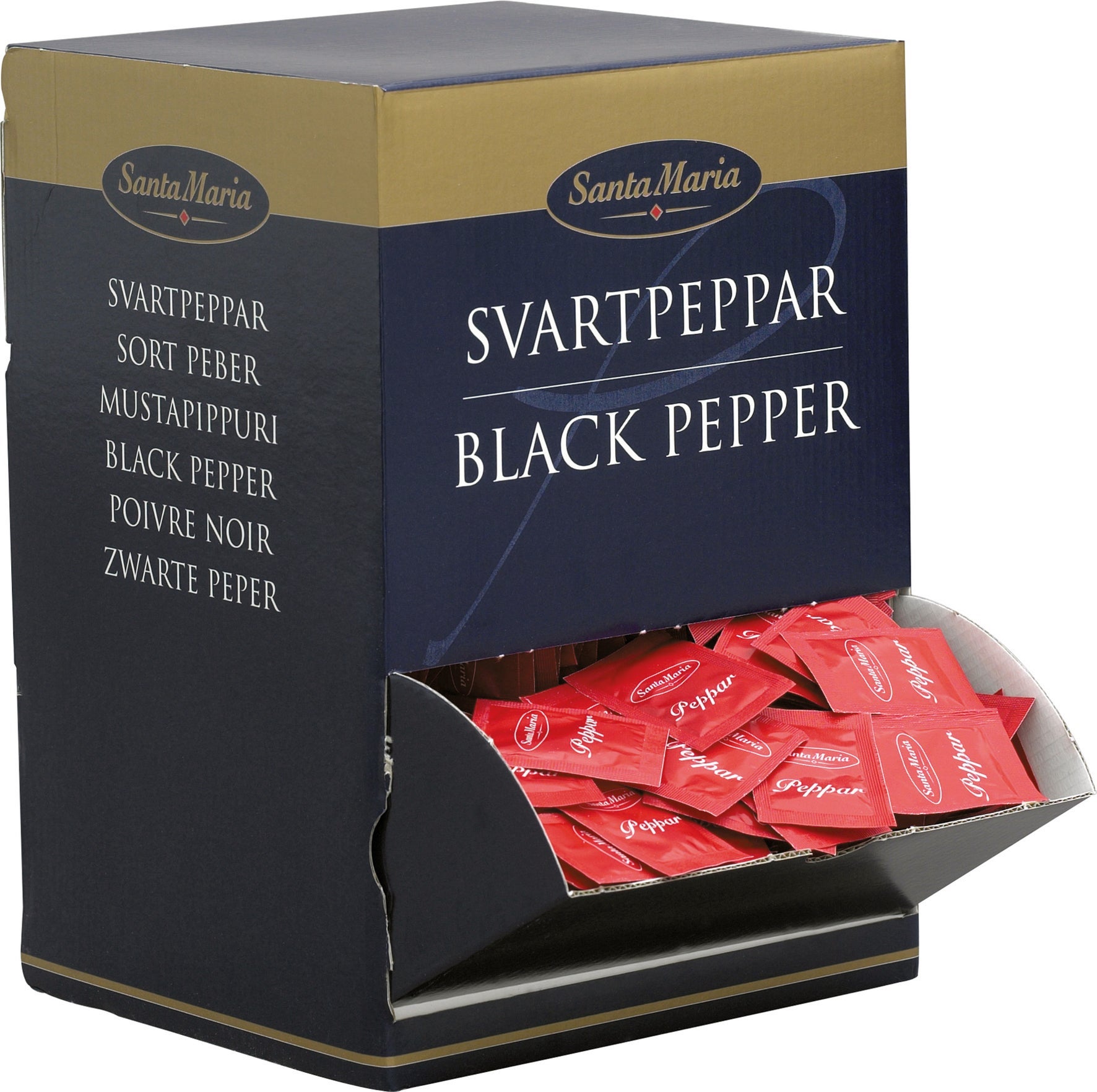 [8557554] Svartpeppar portion 1500 st/påse Santa Maria