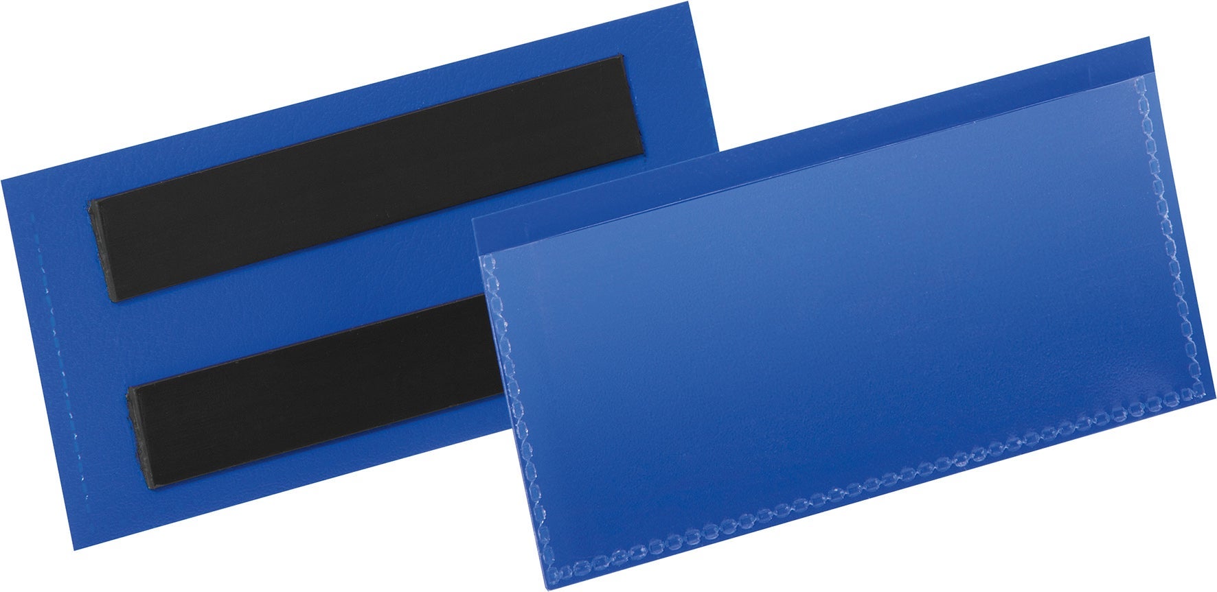 [8552713] Etiketthållare magnetisk 100 x 38 mm blå 50 st/fp