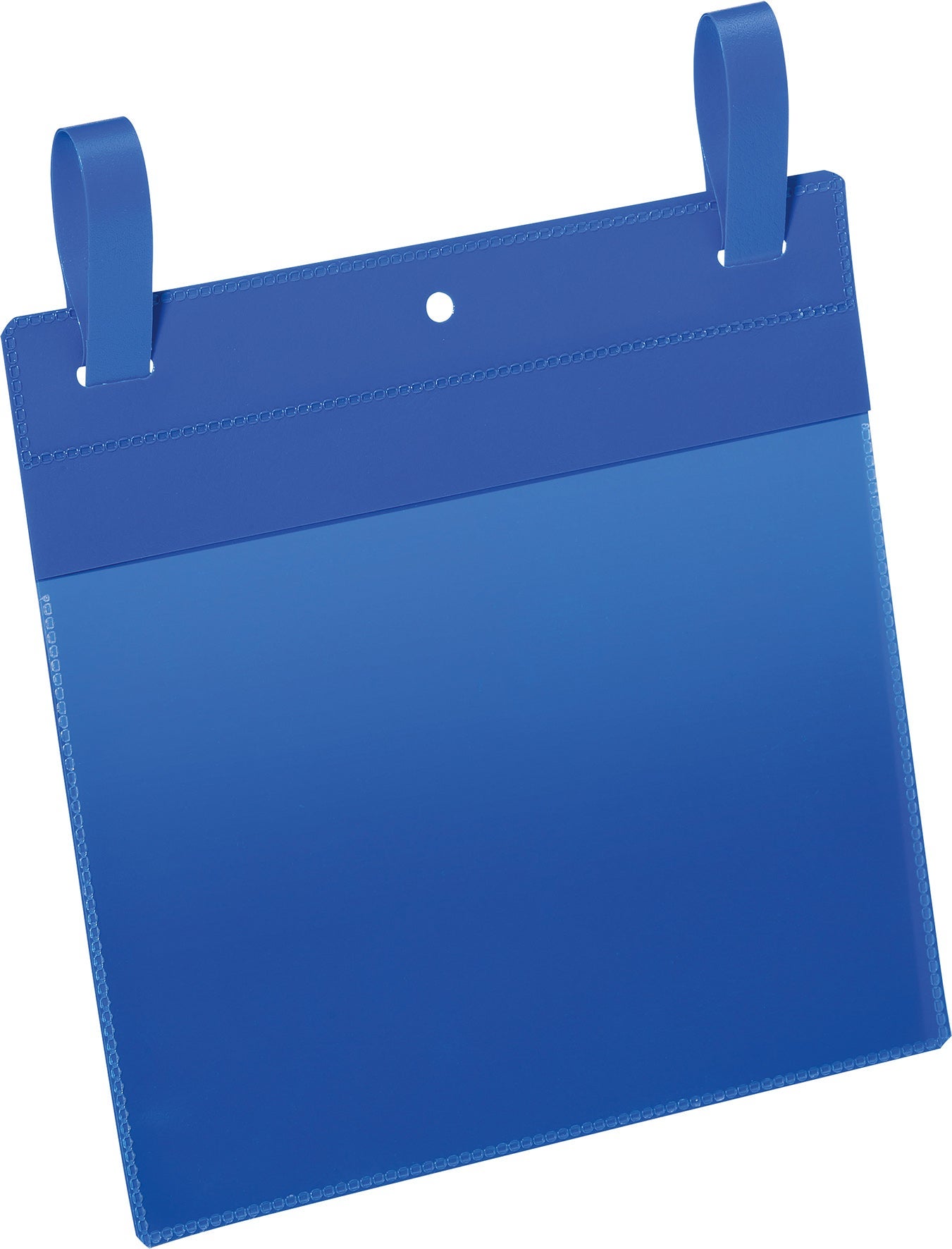 [8552729] Plastficka A5L med fästband blå 50 st/fp
