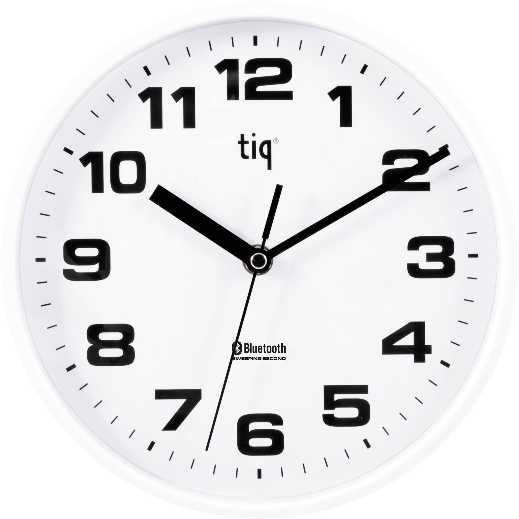 [8550980] Väggklocka Bluetooth Ø230 mm vit