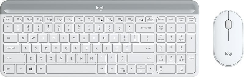[8552314] Tangentbord Desktop Logitech MK470 vit