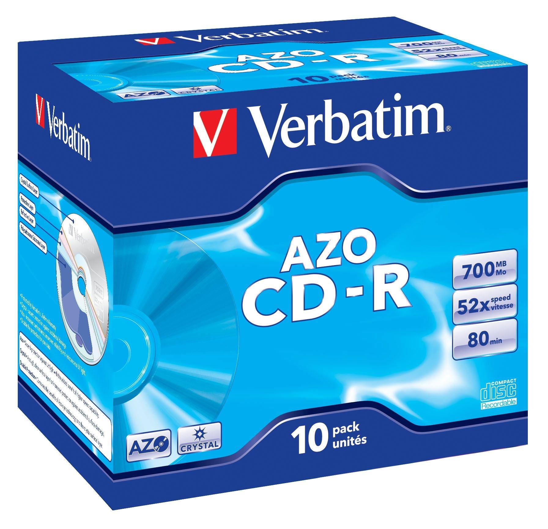 [5500373] CD-R Verbatim Jewelcase 10 st/fp