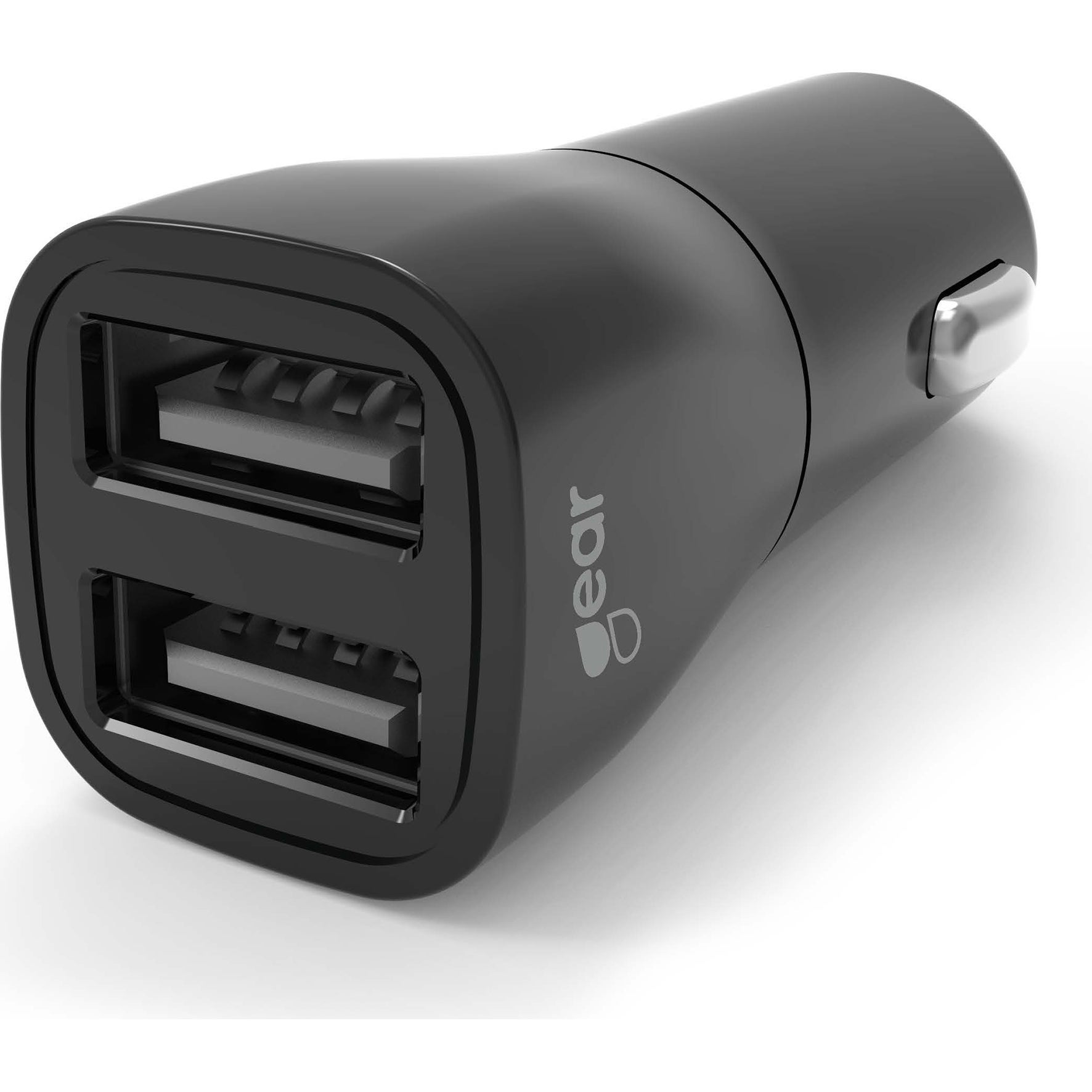 [8558259] Laddare 12/24V 2xUSB-A 3,4A Svart Gear