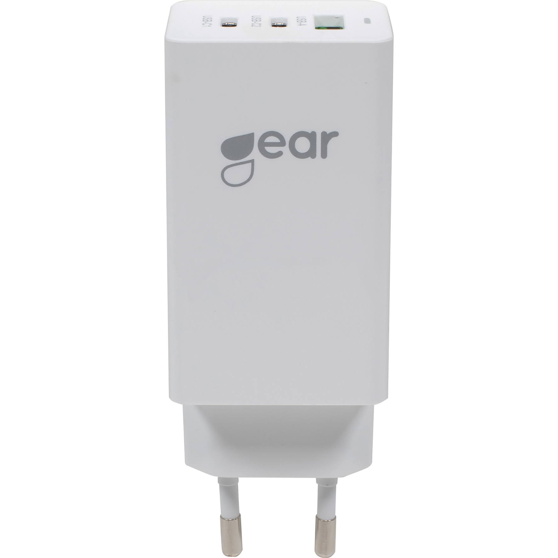 [8558265] Laddare GAN 220V 2xUSB-C + 1xUSB-A PD 45W + 18W + 3A  Vit Gear