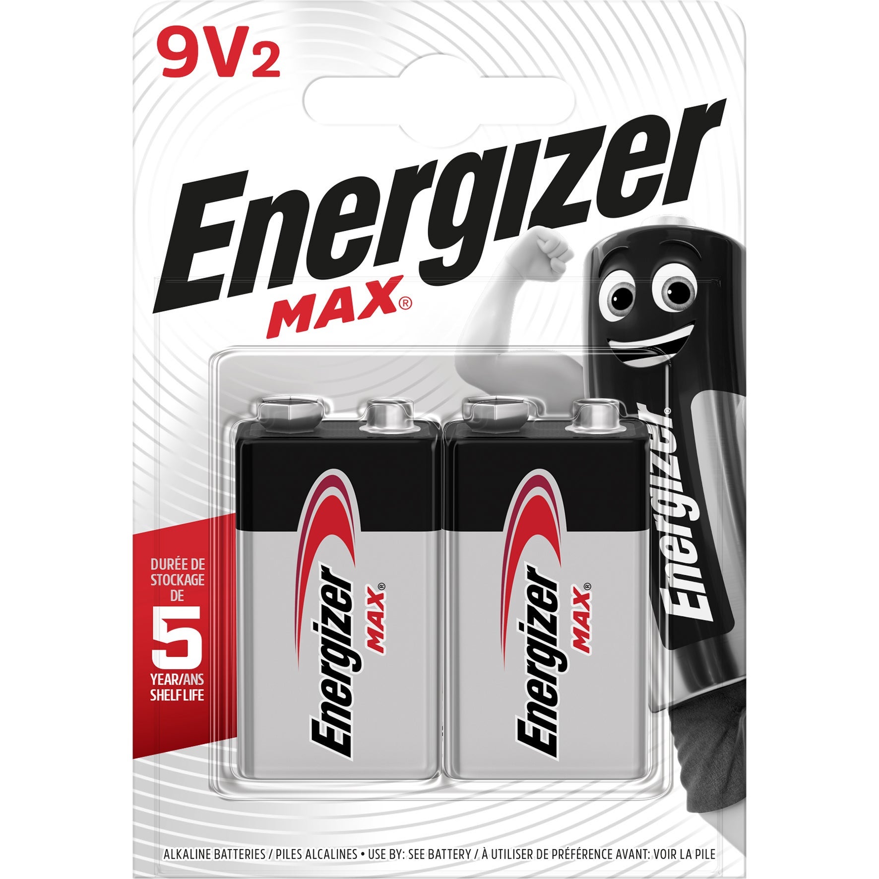 [8558881] Batteri Alkaliskt 9V 6LR61 Energizer 2-pack