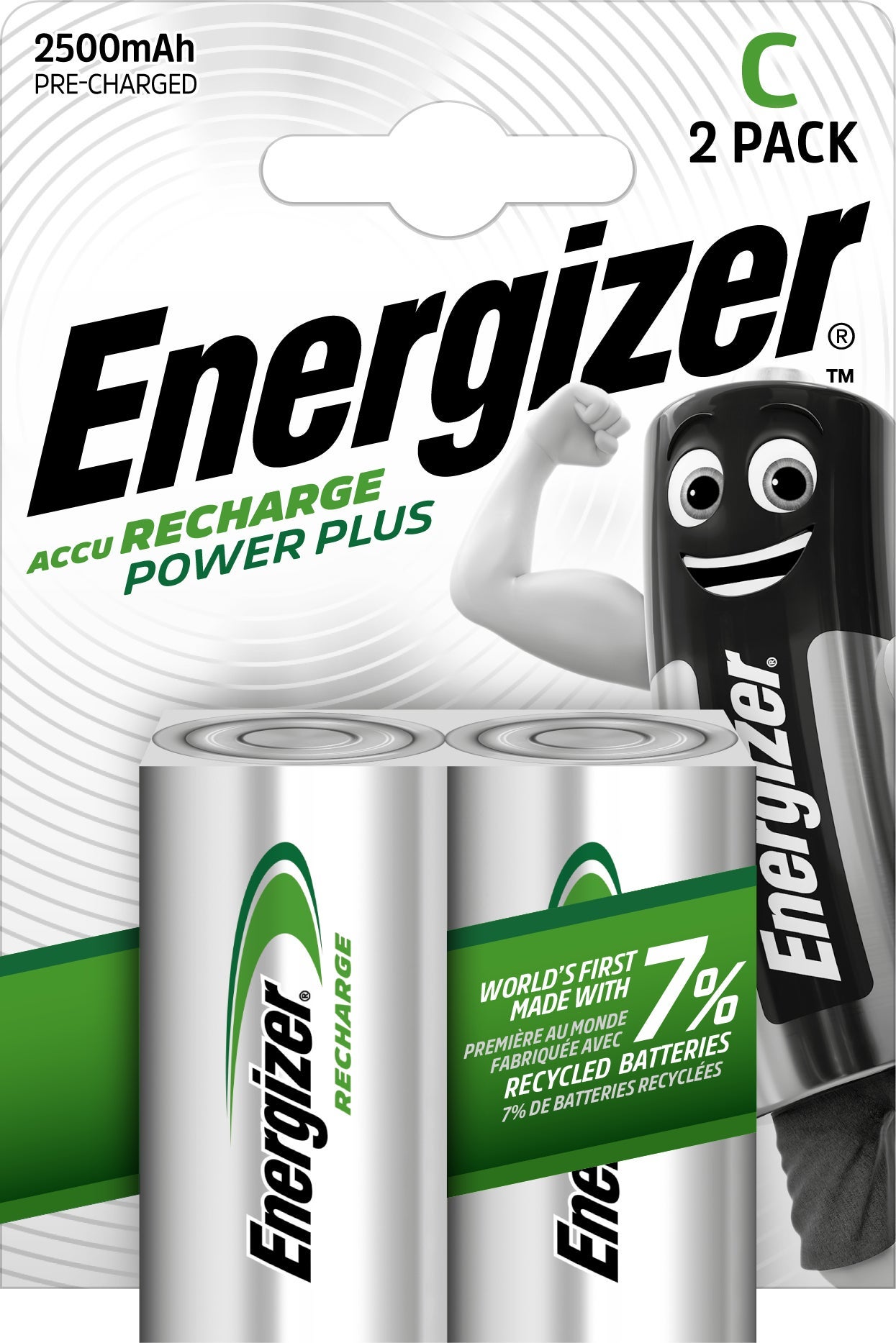[2840964] Batteri Laddbar Energizer C 2 st/fp