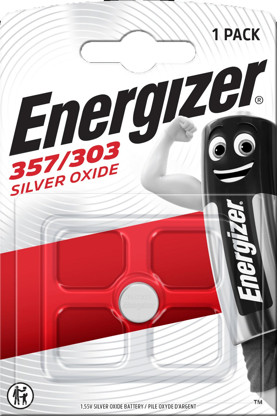[8558863] Energizer Klockbatteri Silveroxid 357/303 1-pack