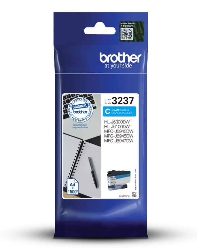 [5701434] Bläck Brother LC3237C  cyan 1500 sidor
