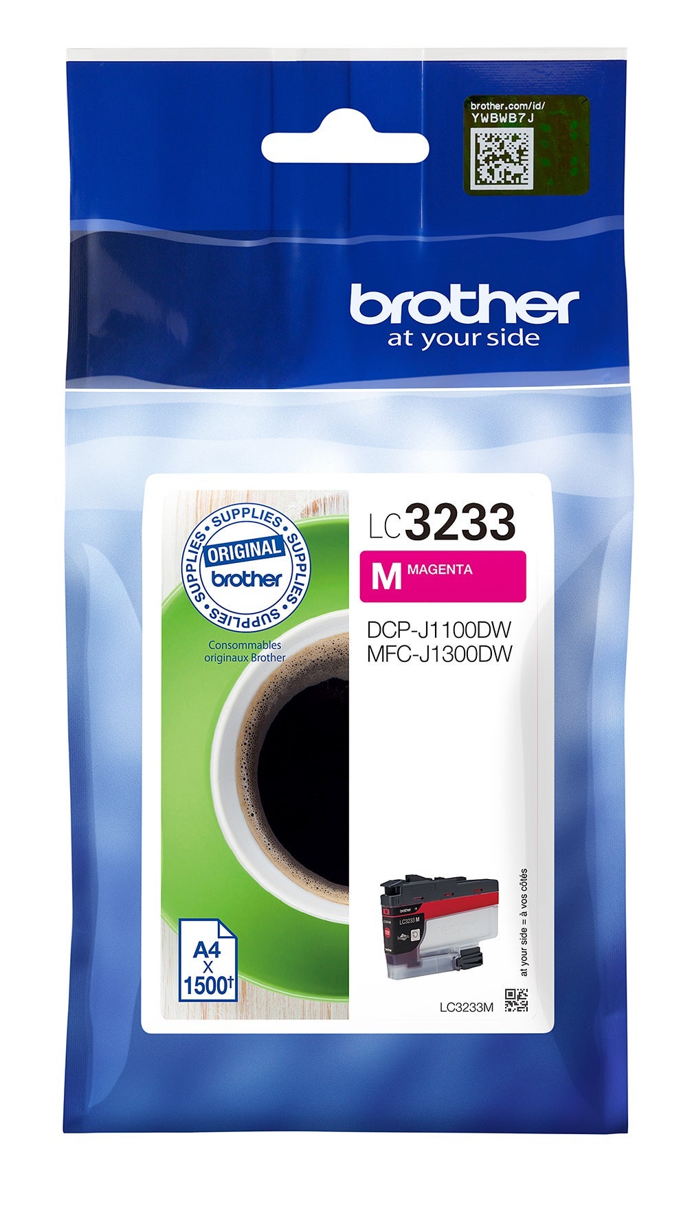 [5701427] Bläck Brother LC3233M magenta 1500 sidor
