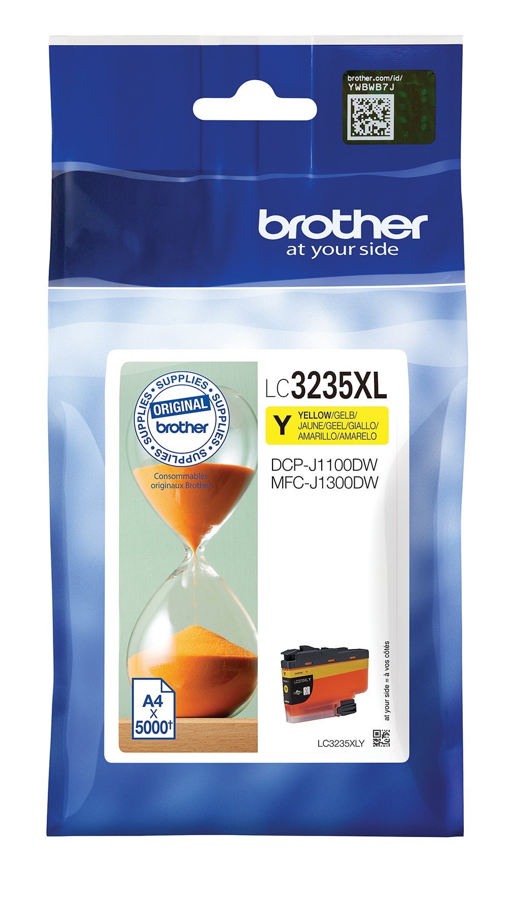 [5701432] Bläck Brother LC3235XLY gul 5000 sidor