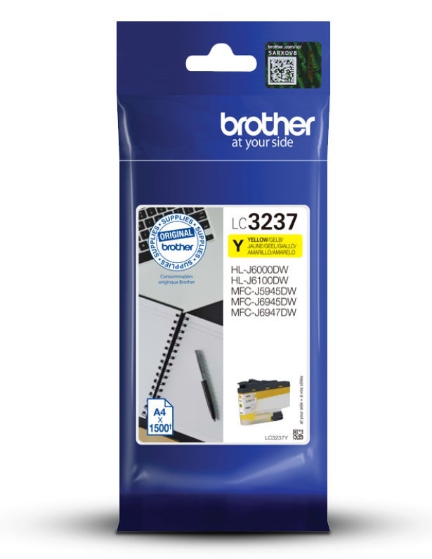 [5701436] Bläck Brother LC3237Y gul 1500 sidor
