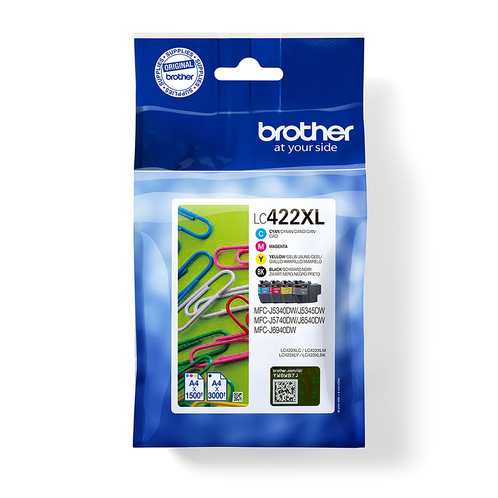 [8559966] Bläckpatron Brother LC422XL CMYK 4-pack