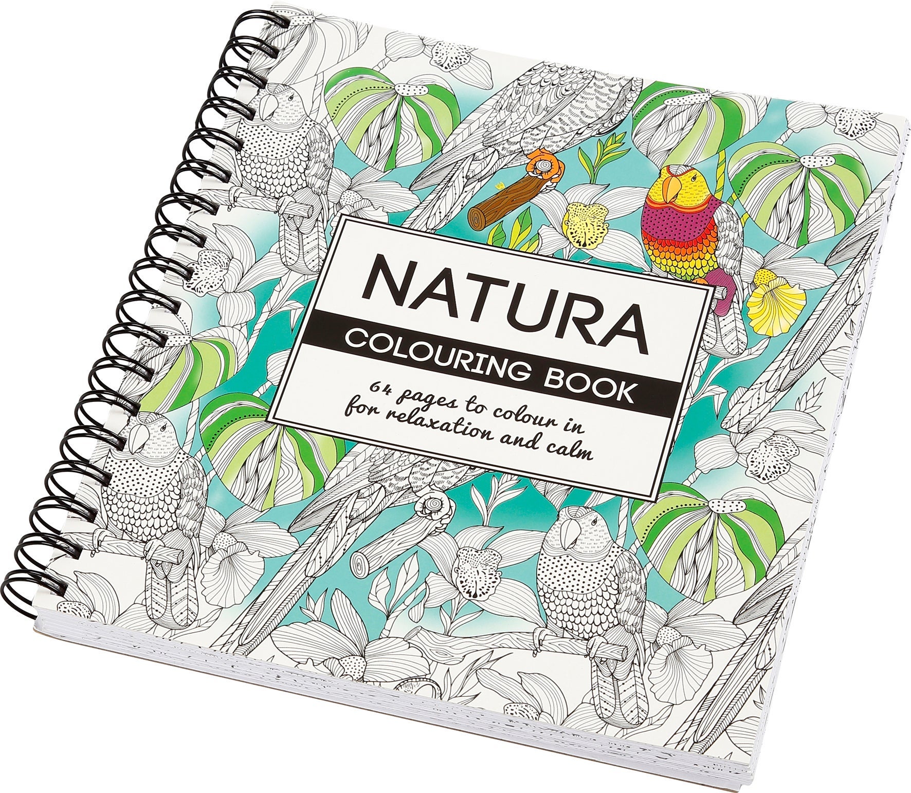 [8100554] Målarbok Natura antistress