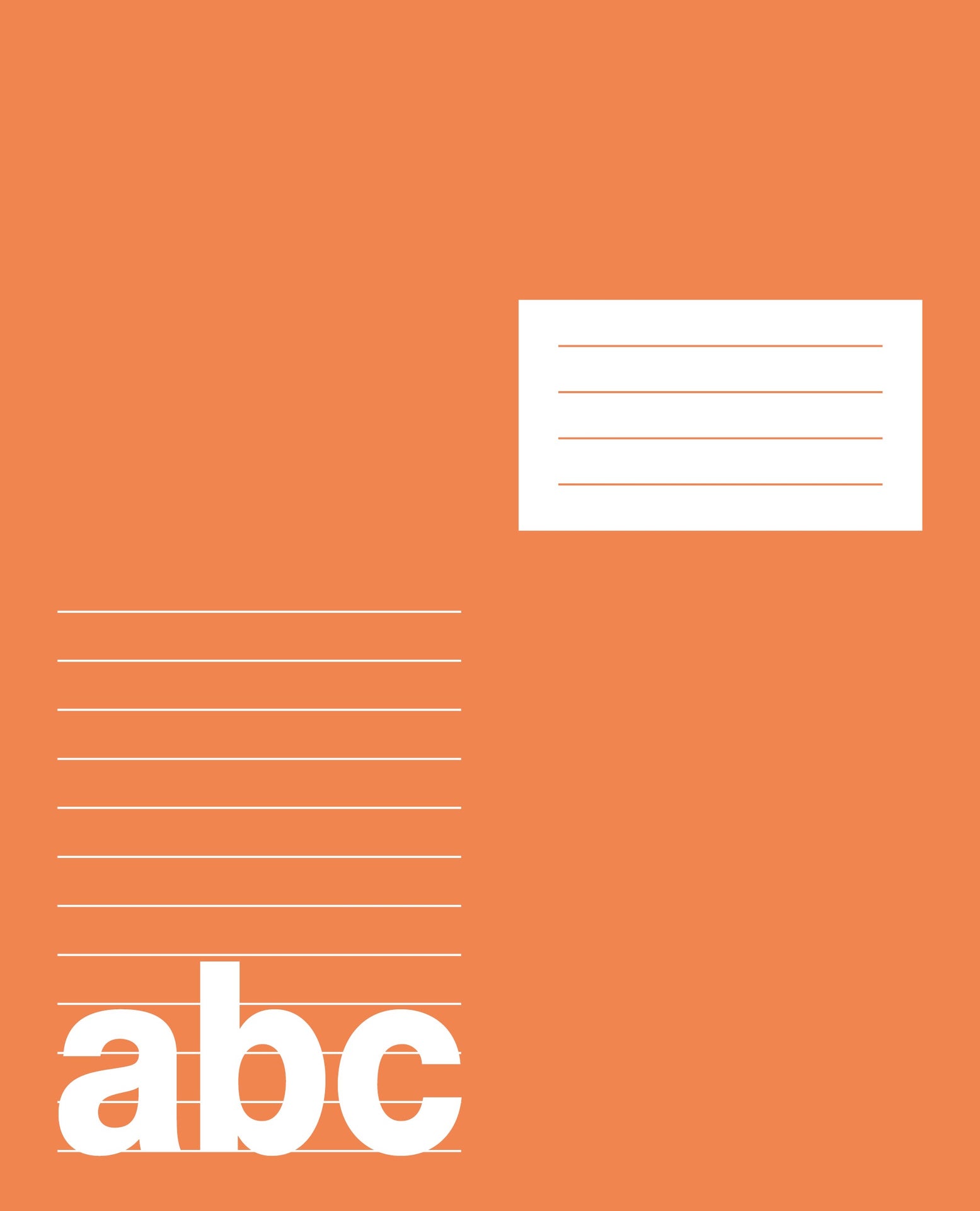 [2632335] Skrivhäfte 17x21 lin8,5mm / halva sidan blank