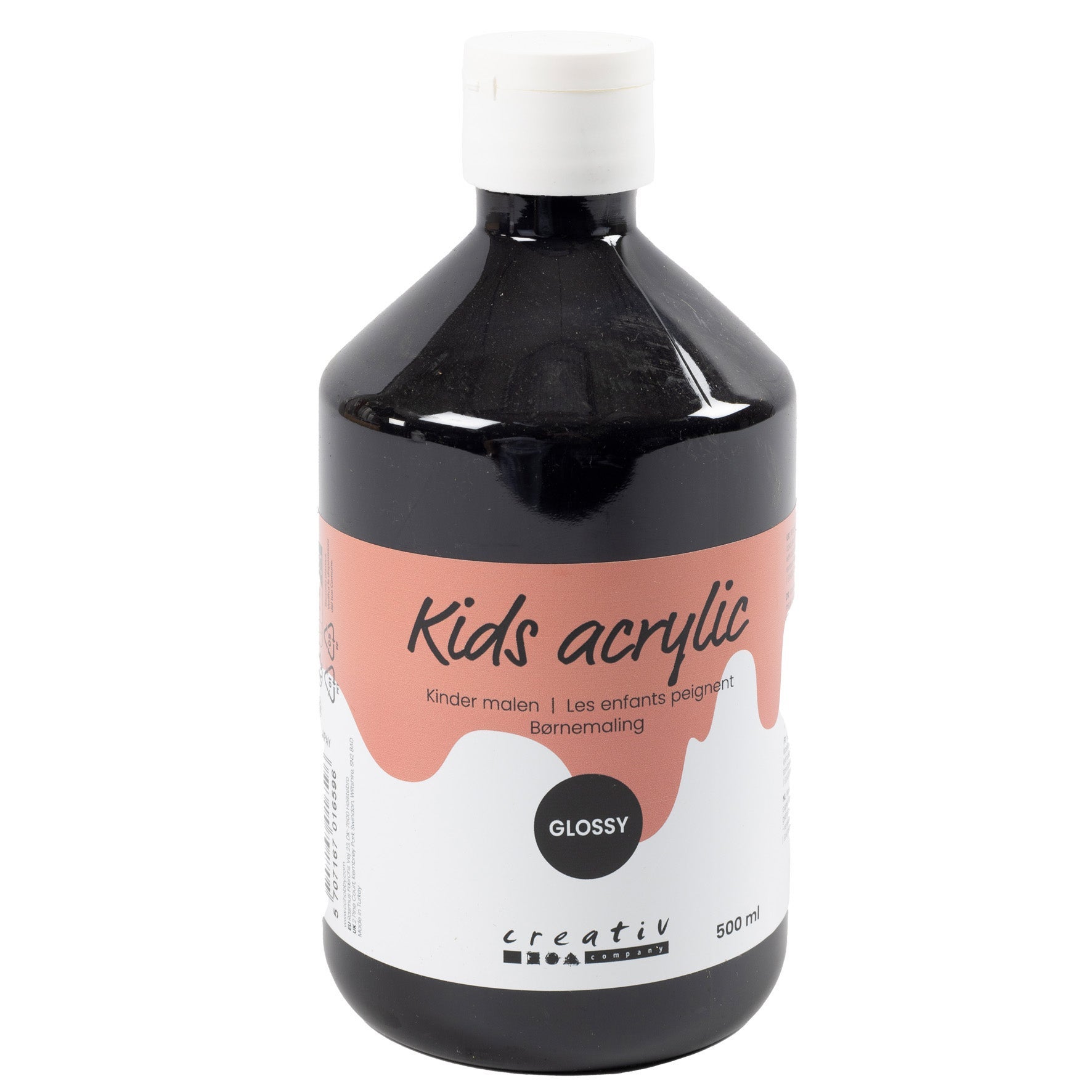 [8100809] Akrylfärg blank 500 ml svart