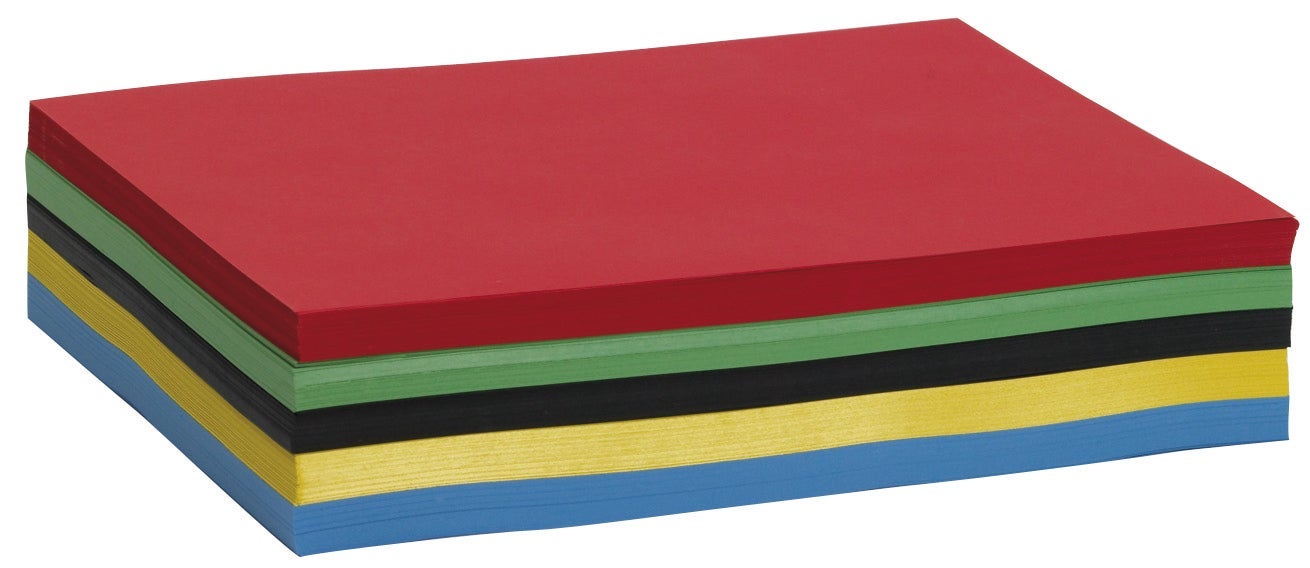 [8300042] Tonpapper A4 110g 5 färger 500/fp