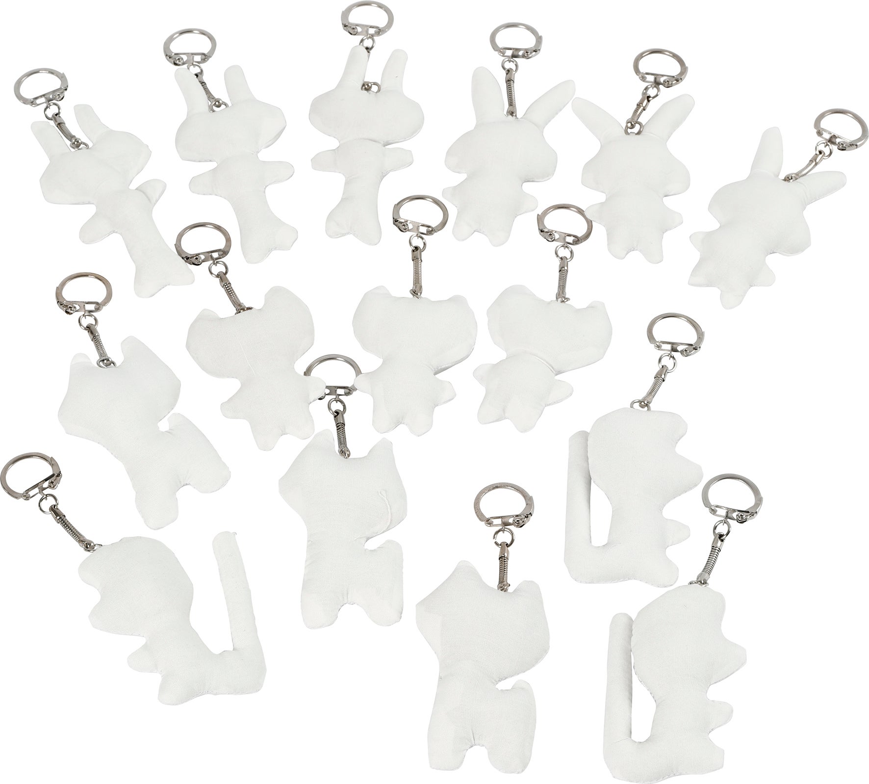 [8100769] Textilfigurer & nyckelring 15 st/fp