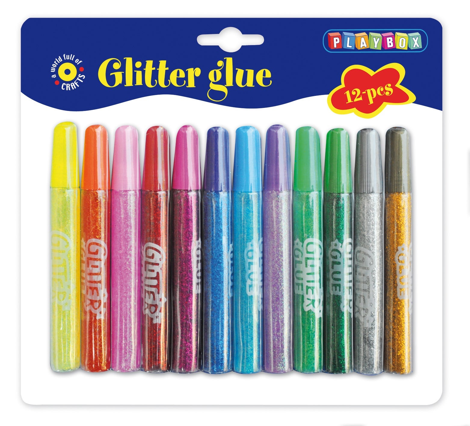 [8100710] Glitterlim 13ml 12 sorterade färger