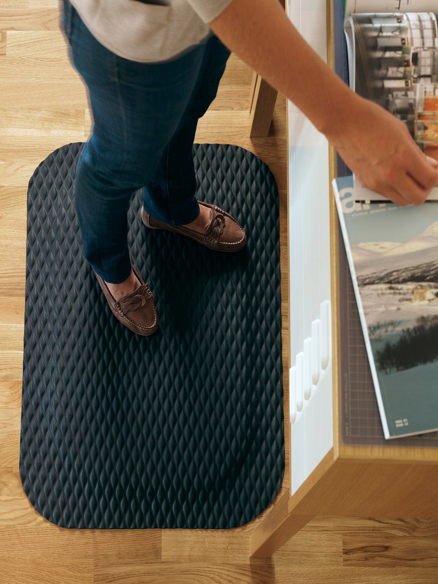 [2470043] Ståmatta Yoga Fashion 580x830 mm svart