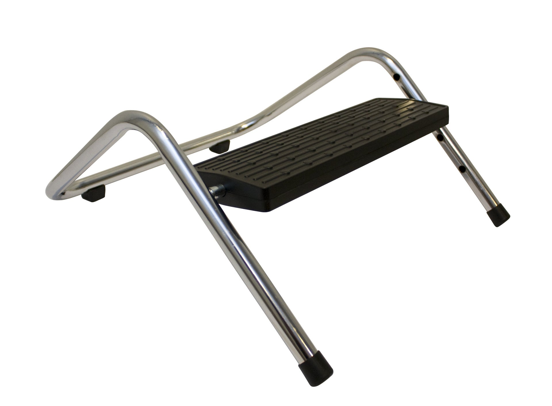 [2470050] Fotstöd 330 x 150 x 260 mm krom/svart
