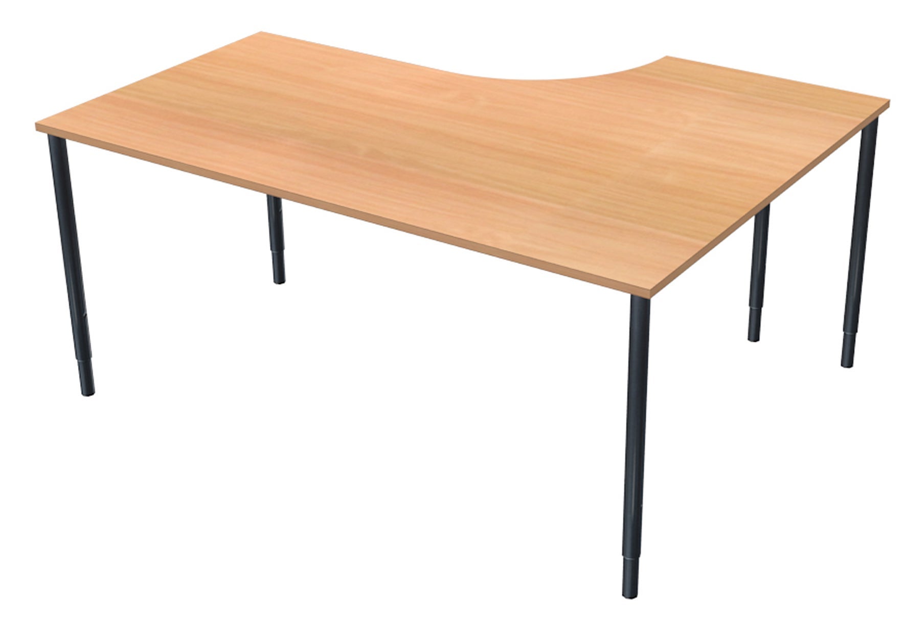 [2482119] Skrivbord Bas 160x120 cm V Bok Lanab
