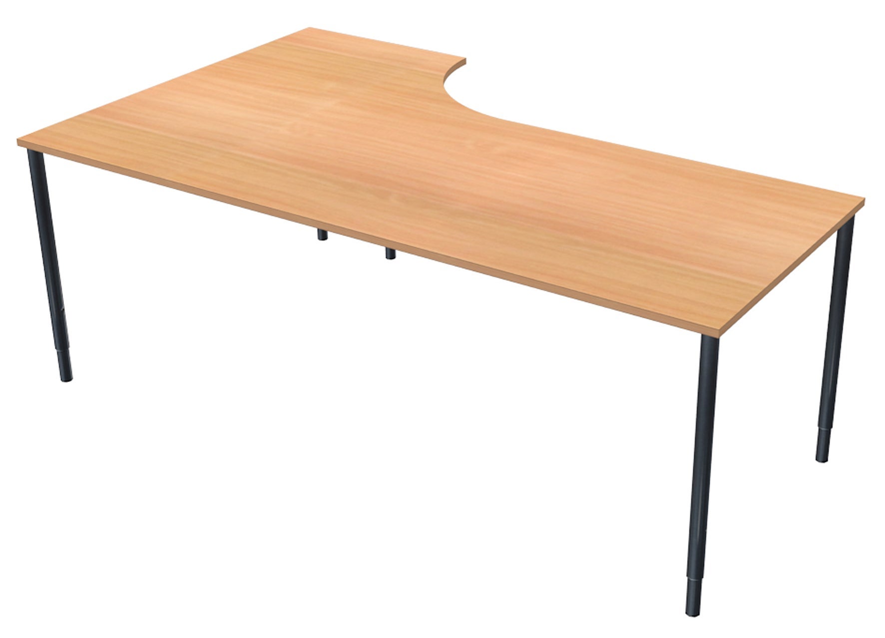 [2482128] Skrivbord Bas 200x120 cm H Bok Lanab
