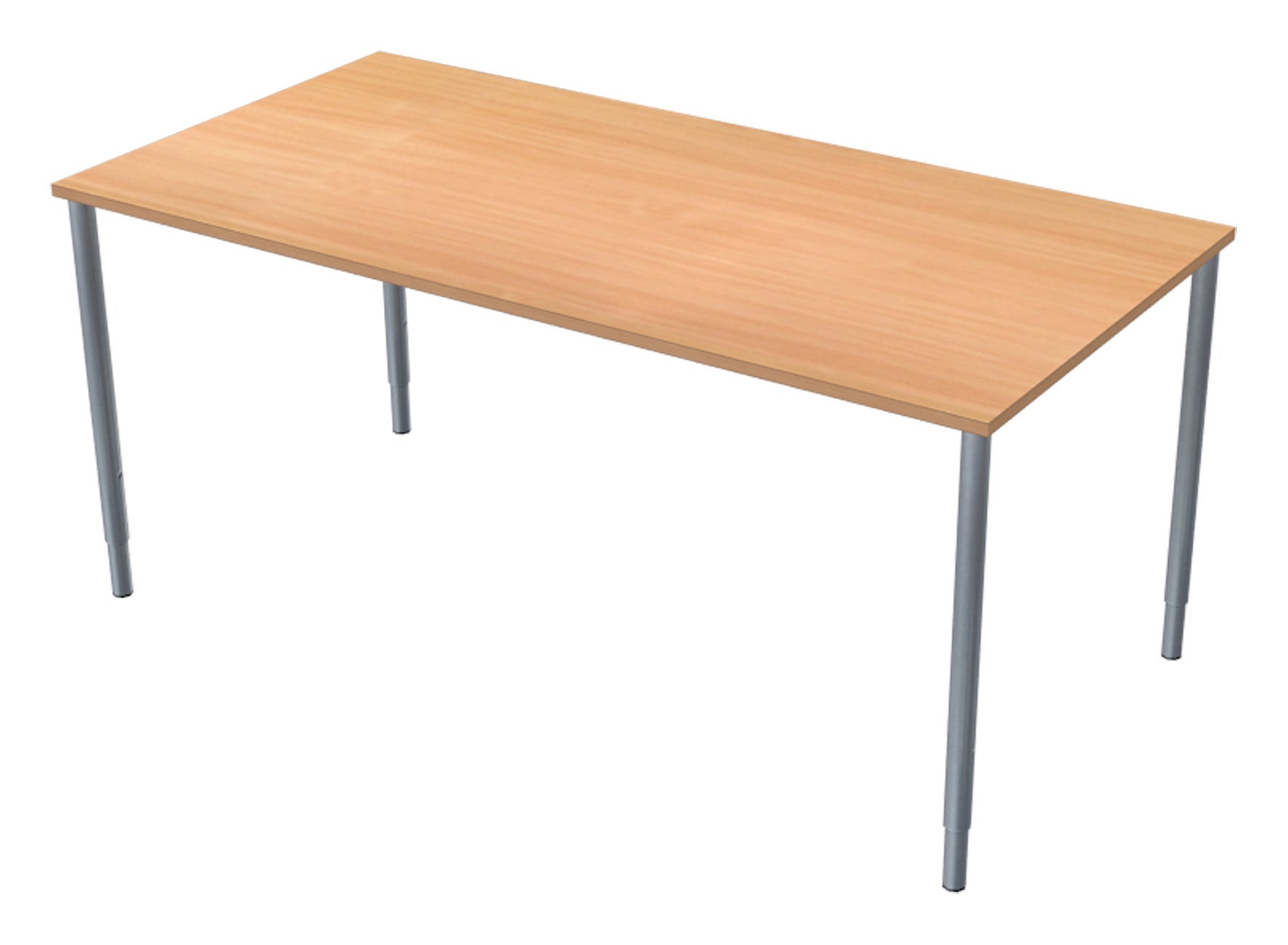 [2482185] Skrivbord 160x80 cm bokmelamin/svart Lanab