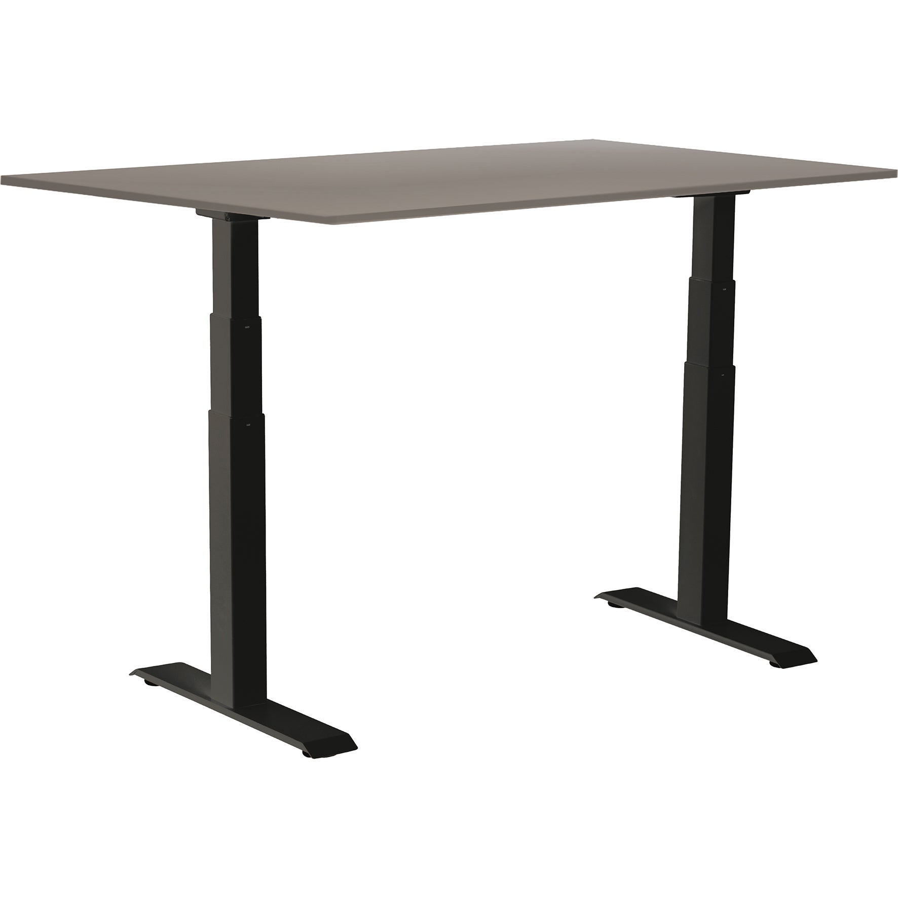 [8559276] Skrivbord el Easydesk Adapt VI grå/svart 120x80 cm