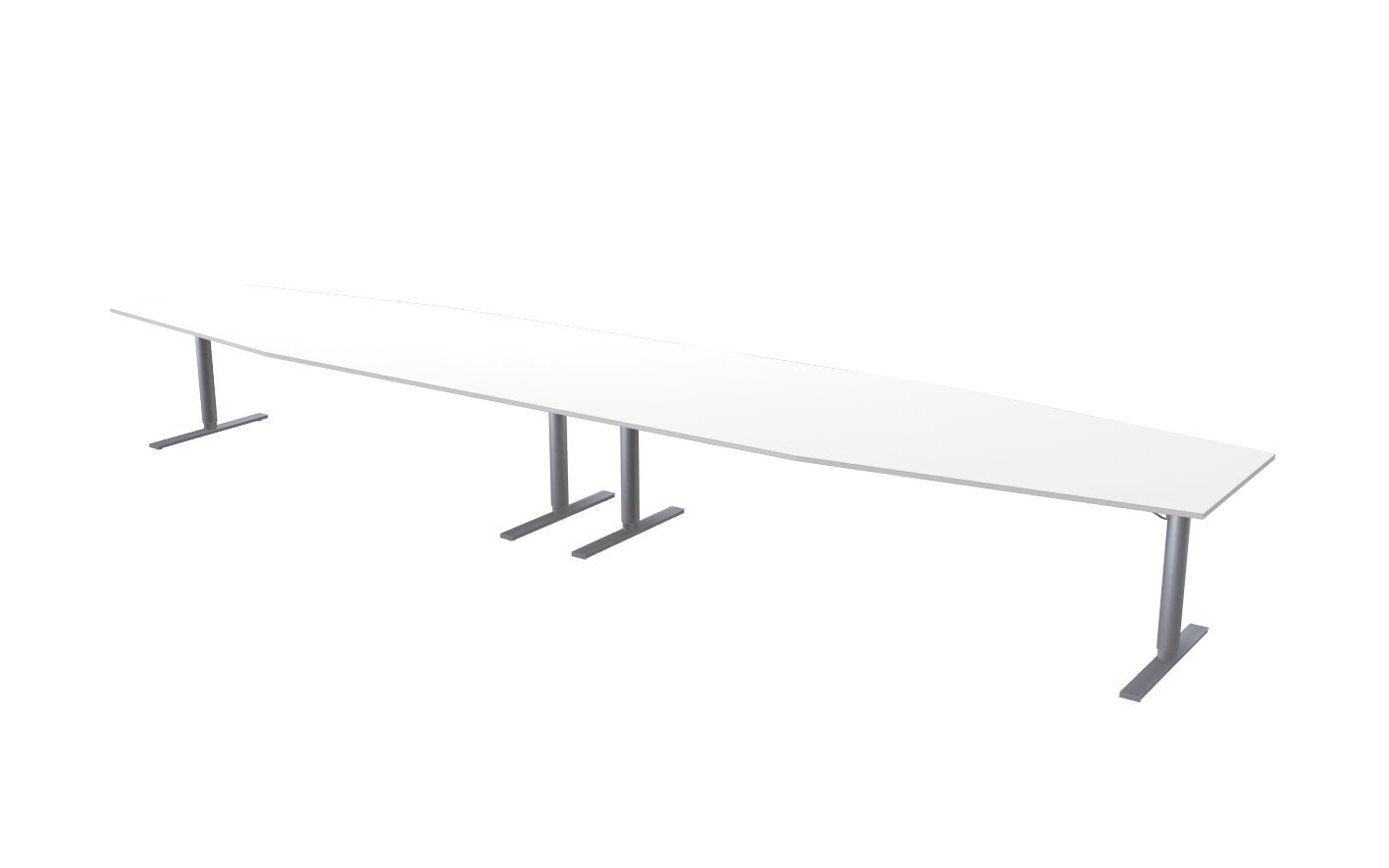 [2822183] Konferensbord 560 x 120 x 80 cm vit Lanab