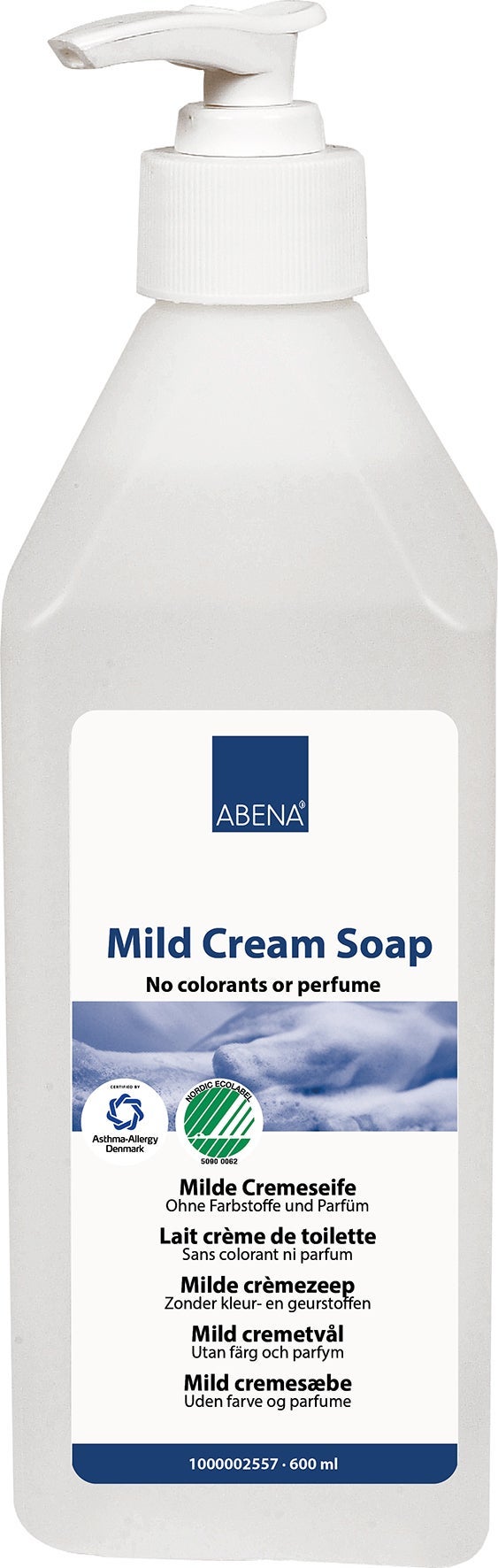 [8555966] Tvål Utan parfym och färg 600 ml pumpflaska Abena