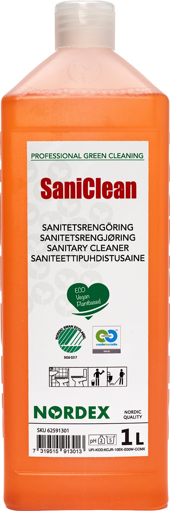 [8556891] Sanitetsrengöringsmedel SaniClean 1 liter