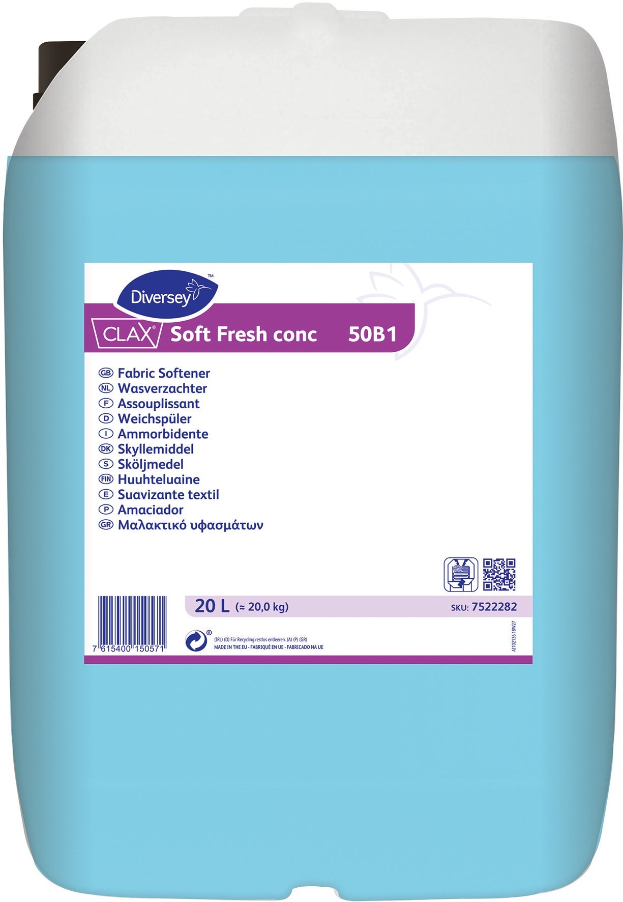 [2260211] Sköljmedel Clax Soft Fresh concentrat 20 liter
