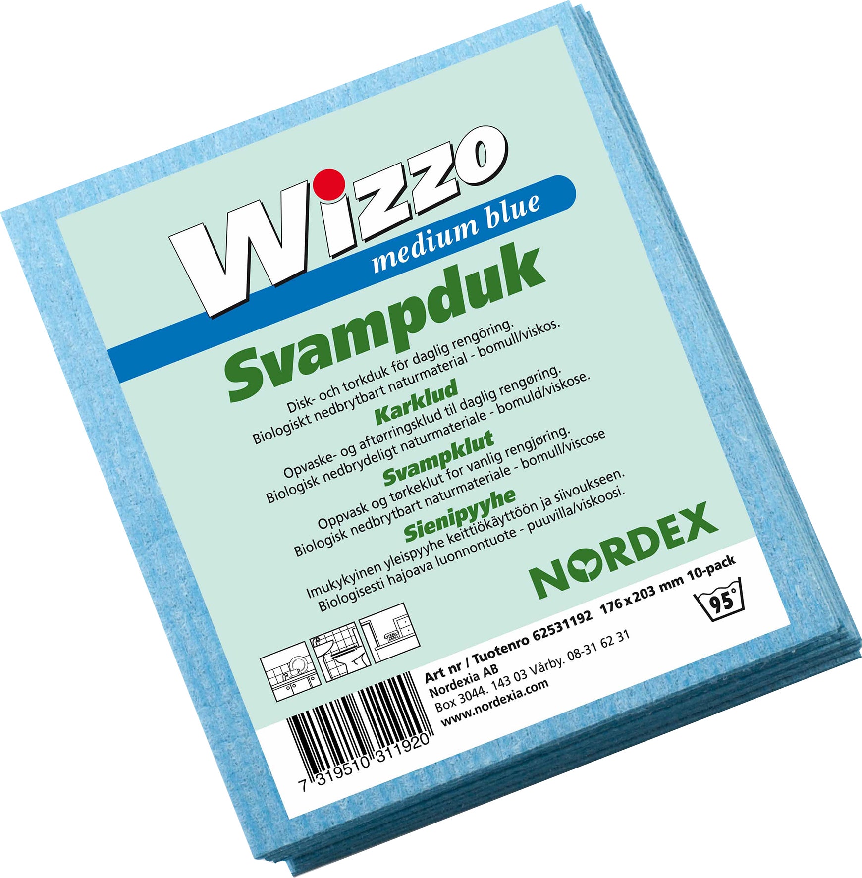 [2580441] Diskduk Wizzo medium 175 x 203 mm blå 10 st/fp